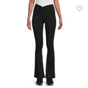 YOGALICIOUS Lux Willow Crossover Flare Pants Size Women’s Large Color Black